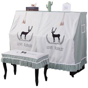 북유럽 인테리어 피아노 커버 건반 덮개 먼지차단 보호 천 커버링 패브릭 장식