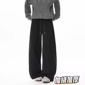 팬츠 남성 면 도톰 기모 빅사이즈 잔스트라이프 스트레이트 DUCHI4