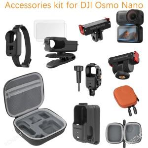 DJI호환 오즈모 나노 백팩 클립 마그네틱 홀더 마운트 렌즈 케이스 가방 보호 유리 확장 브래킷 실리콘 액