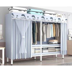 시스템행거 비키니 옷장 커버형 행거 조립식 가구 철제 고정식