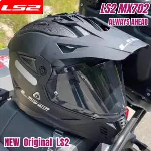 바이크 오토바이헬멧 하이바 LS2 MX702 풀페이스 오토바이 헬멧 이중 바이저 모토 오프로드 레이싱 응급 구