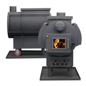 장작 화목난로 SL-120C 30평 요리판 부착 주물 로스톨 시골 농막 업소용 가정용 난로