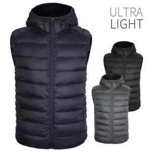 디바옴므 베이직 집업 후드 경량 패딩 보온 조끼 3424989