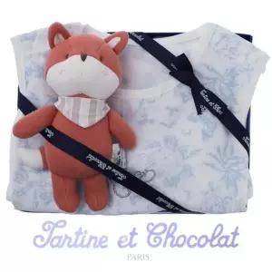 [갤러리아] (쇼콜라/임신/출산/백일/돌/조카/수면조끼) 트왈드수면조끼 + 여우인형 2종세트