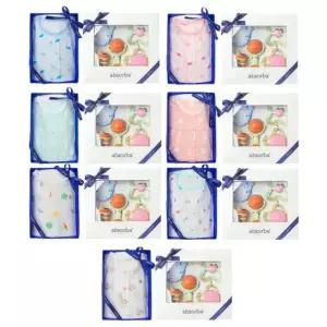 [갤러리아] (압소바출산,백일,돌,내의세트)아리7부내의+5종딸랑이세트7종택1(A1B-10380SET)