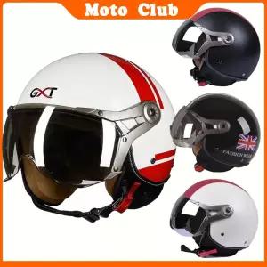 바이크 오토바이헬멧 하이바 오토바이 페이스 카페 레이서 헬멧 사계절 스쿠터 빈티지 하프 모토크로스 레