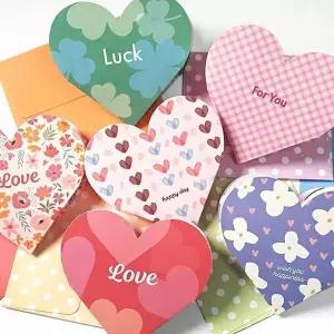 [셀러에이드]하트크로버 폴딩 편지지 사무용품