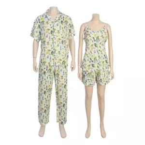 [갤러리아] [바바라] 레몬프린트 레이온 커플파자마세트AMP4628SACS4628SAHS4628H