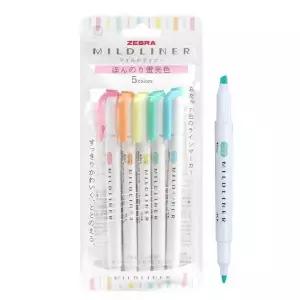 마일드라이너 5색 세트 사무용품