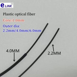 플라스틱 광섬유 케이블 1mm 코어 2.2mm 외부 POF 수입 고전압 주파수 변환기 전력 10m