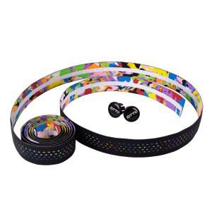 Ztto 도로 자전거 바 테이프 진동 댐핑 방진 핸들 바 테이프 다채로운 랩 2 바 플러그