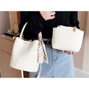 스탠다드 세련된 버킷백 인조가죽 숄더백 토트백 크로스백 디자인 원통 [BBT4]