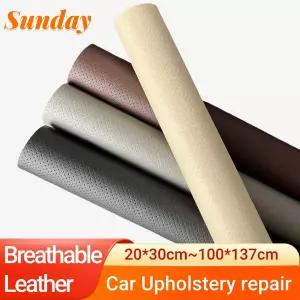 인조가죽시트지 가죽 수선패치 자동차 실내 장식품 혁신을위한 천공 자체 접착 원단 소파 스티커 수리를위