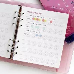 A6 WIDE 6공 테마 리필 속지 사무용품