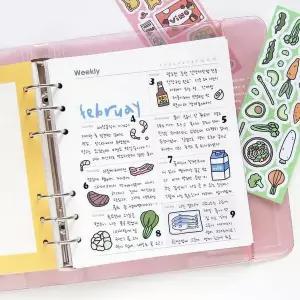 A6 WIDE 6공 플래너 리필 속지 사무용품