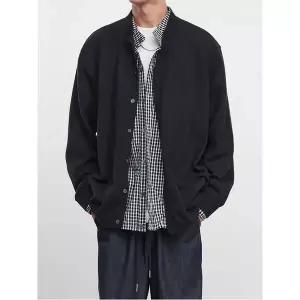 남자 니트 가을 재킷 코트 카디건 하프코트 바람막이 체크 admr3