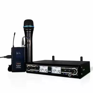 공연용 강의용 2채널 무선 마이크 송수신기 고감도 숲 방송 강의