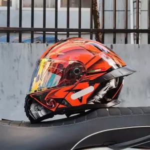 바이크 오토바이 반모헬맷 ORZ-B08A 플립 업 헬멧 풀 페이스 오프로드 카스크 M-XXXL Szie Motocross Casco