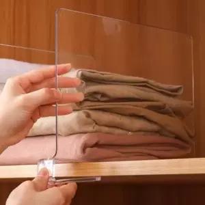 [생활] 클립형 아크릴 선반 칸막이 2p세트 투명