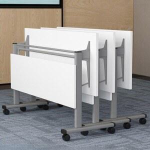 강의실 책상 접이식 대형 강의실책상 호텔 스틸 원탁 수강용 교실 연수 바퀴달린 휴게실
