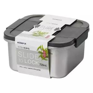 코멕스 스텐킵스 슬라이드 투락 정사각(높은형) 720ml