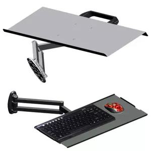 벽면 장착형 회전 홀더 브라켓 키보드 사무실 데스크 거치대