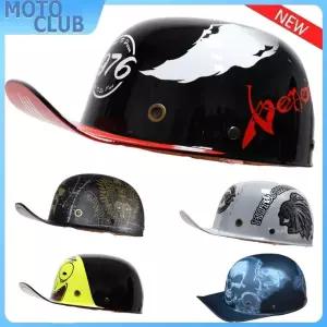 바이크 오토바이 반모헬맷 오픈 페이스 하프 헬멧 빈티지 레트로 복고풍 엔틱 다지기 바이커 여름