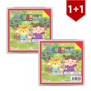 [신학기세트] 케이스색종이 100매입 X 2개세트