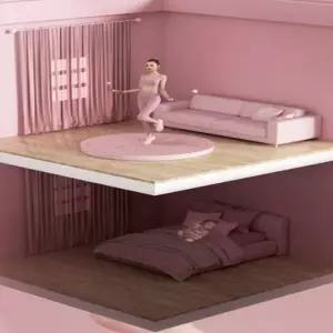 줄넘기 운동 매트 러닝홈트 바닥원형 쓰레칭