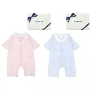 [갤러리아] (압소바출산,백일,귀여운유아복,아기내의)돌돌모달7부우주복(턱받이)(A13-10603)