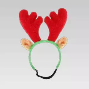 크리스마스 산타 강아지 루돌프 머리띠 S사이즈