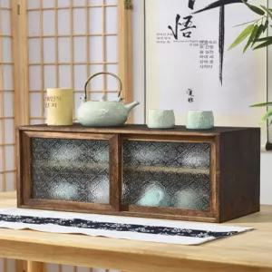 원목 수납장 빈티지 북유럽 모듈형 라탄 진열 서랍 거실 정리함 소품 인테리어