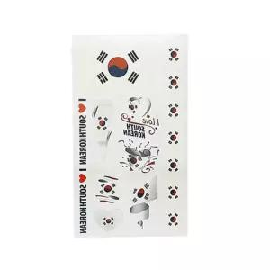 지워지는타투 헤나스티커 태극기 타투 스티커