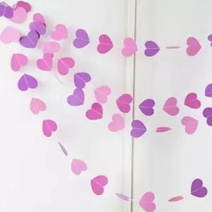 생일파티용품 생일벽장식 하트 가랜드