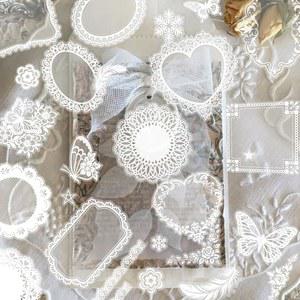 130개의 PCS 스크랩북 스티커 - 빈티지 스타일 투명 방수 비전 보드 용품 저널링, 웨딩 사진 앨범, 및 기도 장식품