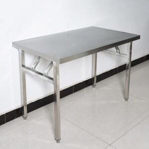 가정용 테이블 직사각형 스텐 스테인레스 간단한 접이식 80x40x75cm 야시장