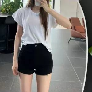 핫팬츠 3부 하이웨스트 숏팬츠 블랙 2타입 숏바지