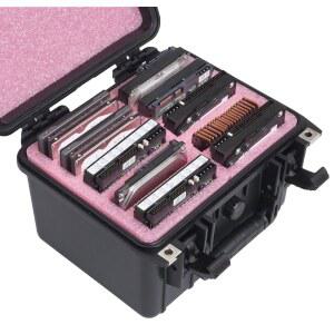 케이스 클럽 정전기 방지 데이터 안전 중형 HDD 및 SSD 내장 드라이브 스 지 하드쉘 방수 밀폐 식 케이스로 손상을 보호하고