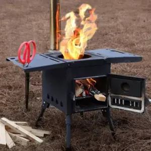 미니 화로 우드스토브 난로 휴대용 캠핑 화목난로 스텐