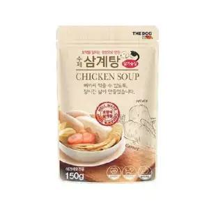 애견간식 더독 수제 삼계탕 1팩 150g 강아지죽 애견죽 반려견죽 애견삼계탕 강아지간식 강아지수제간식