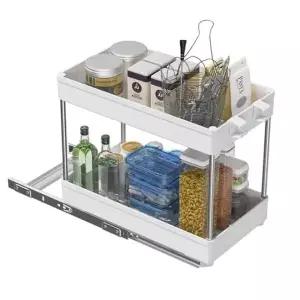 슬라이딩 주방 욕실 정리 선반 원룸 인테리어 수납장_24501893