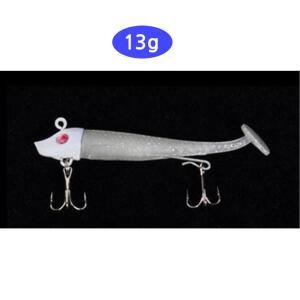 [2개구성] 13g 클리어 바다 지그헤드 웜 루어 갈치 미끼 ARW65DBB5