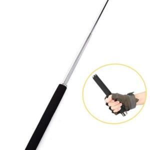 [2개구성] 24.5-64.5cm 3단 탄소강 진압봉 호신봉 제압봉 휴대용 품 삼 호신용 단봉 EWB69AF5
