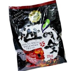 [2개구성] 착화재 산에숯 2kg 직화 훈제용숯 고기굽기숯 발화용품 발화용숯 캠핑숯 구이용숯 EWCDEFFB