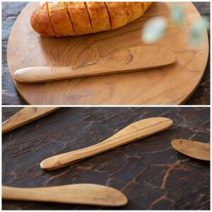 [2개구성] 칼 티크 우드 나무 잼 1p 버터 BHWB668D6