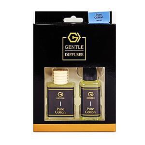 [2개구성] 젠틀 퓨어코튼향 45ml리필 디퓨저 차량용 30ml포함-퓨어코튼 BHWB6CCD3
