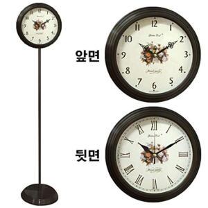 골든벨 GB6053 무소음 스탠드시계 월넛 장미 메탈 QW015645