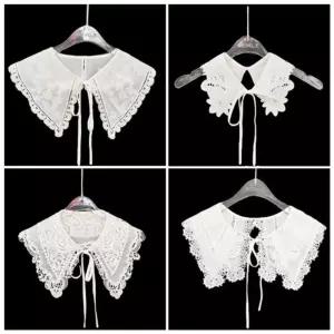 레이스 페이크 넥카라 1P 레이어드 넥케이프 레이스숄 asJ8+4qKe