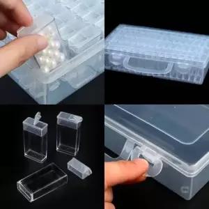 [생활] 비즈 정리함 클립 보관 박스 수납 케이스 64P 액세서리