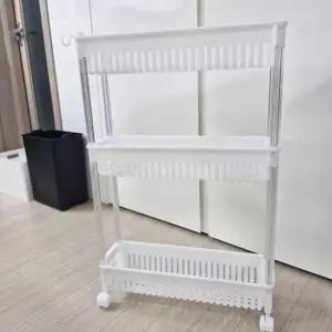 [생활] 슬림 이동형 정리 수납함 깔끔한 디자인 소품 박스 공간 절약